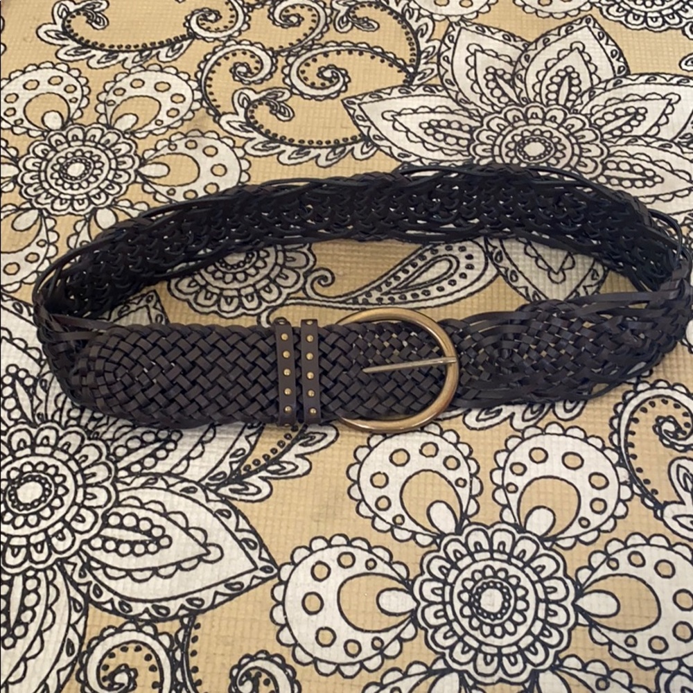 Express brown braided belt (S)